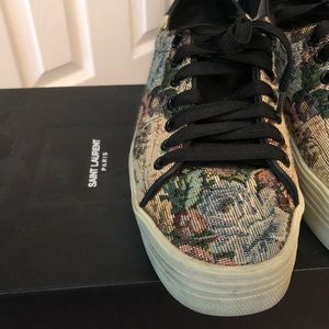 ysl platform sneakers